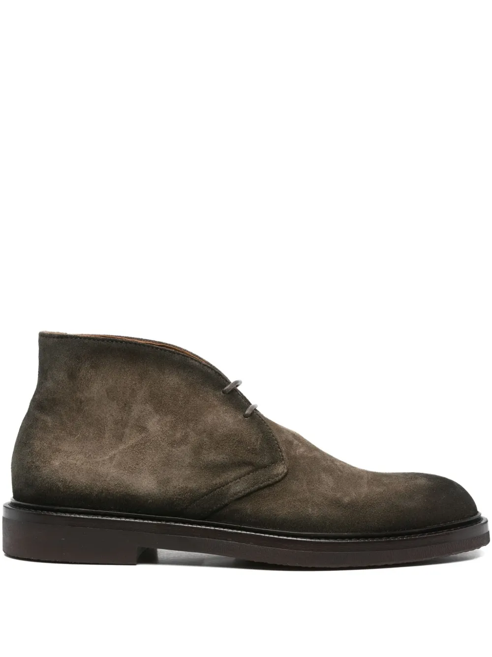 Officine Creative suede lace-up boots | Green | Image 1