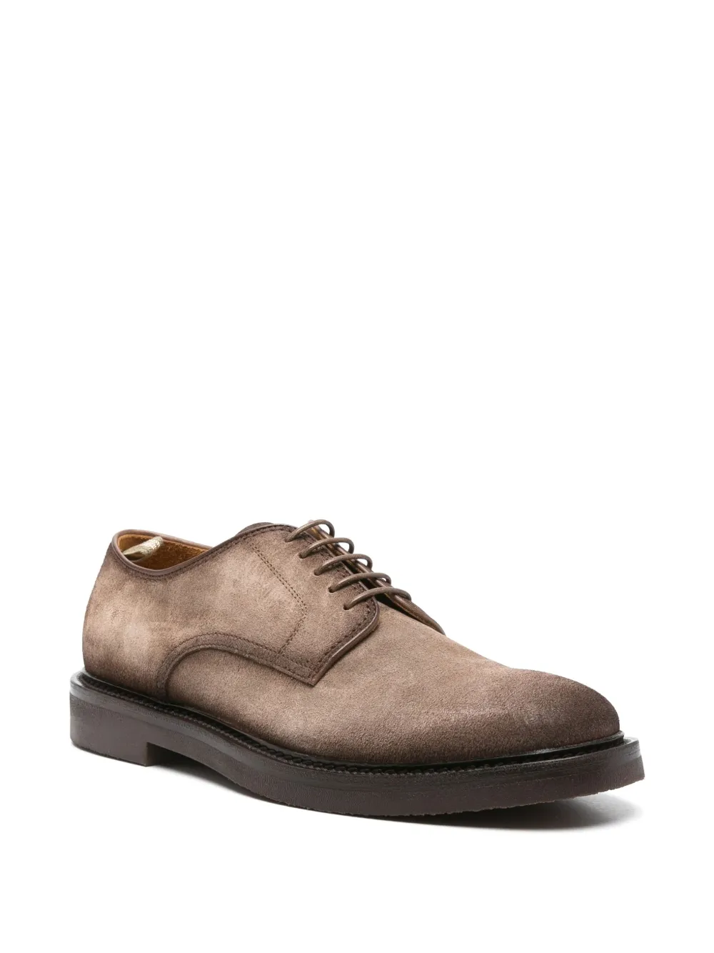 Officine Creative Suède derby schoenen Beige