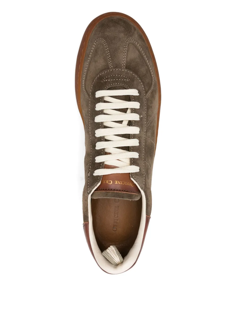 Officine Creative suede leather sneakers Brown