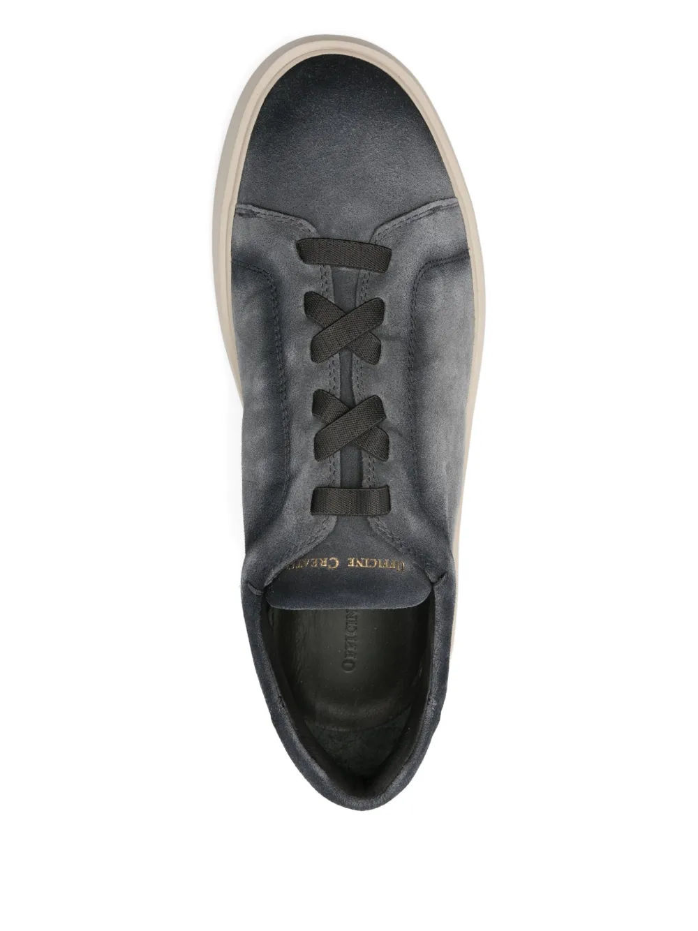 Officine Creative lace-up suede sneakers Grey