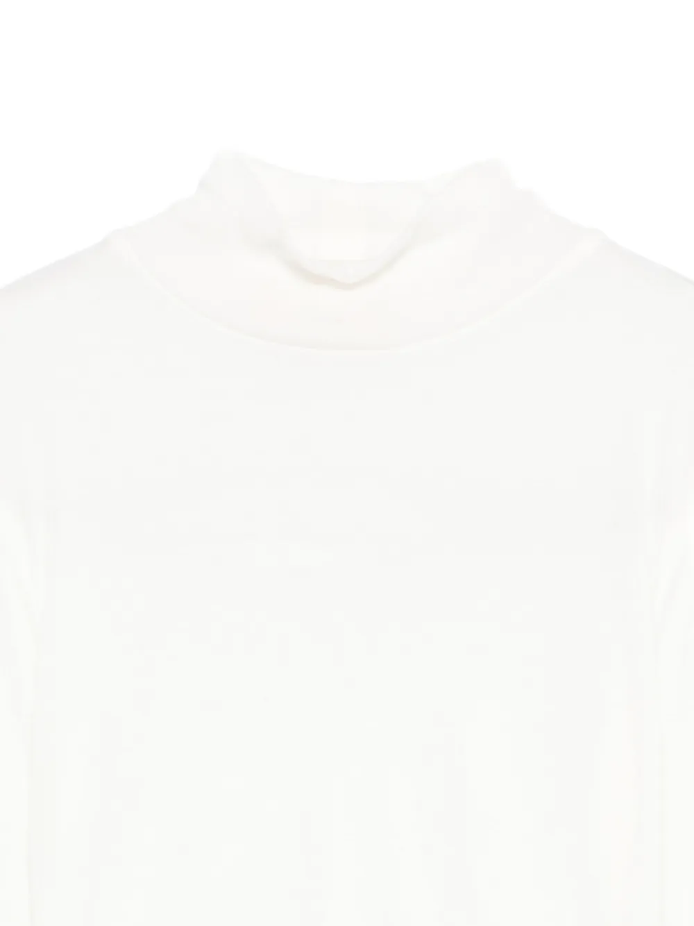 Elisabetta Franchi La Mia Bambina Top met hoge hals en lange mouwen Wit