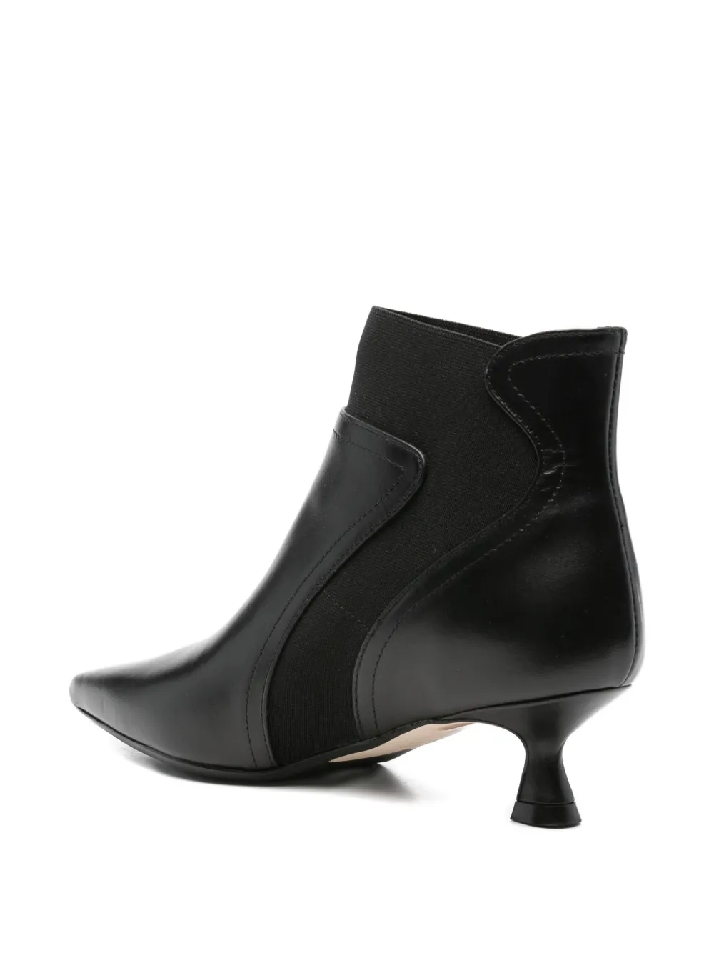 Anna F Pointed-toe Boots In Black