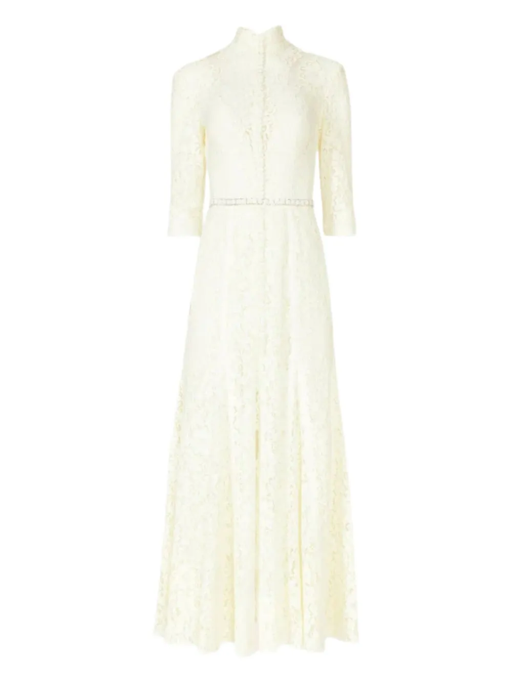 Costarellos Junia maxi-jurk met illusie hals Beige