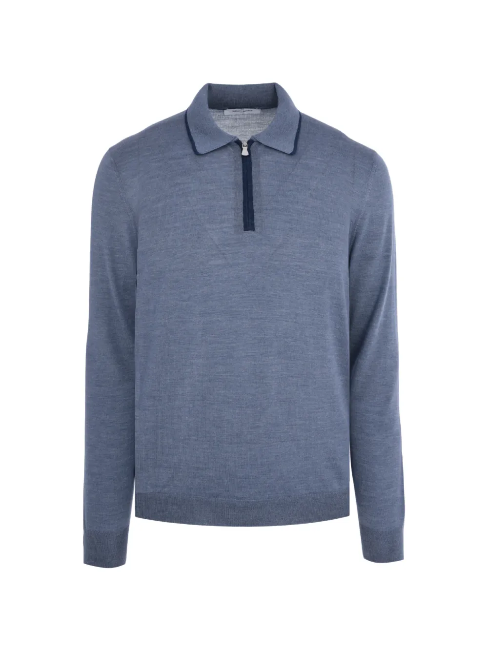 Gran Sasso Tennis zip-fastening polo shirt - Blu