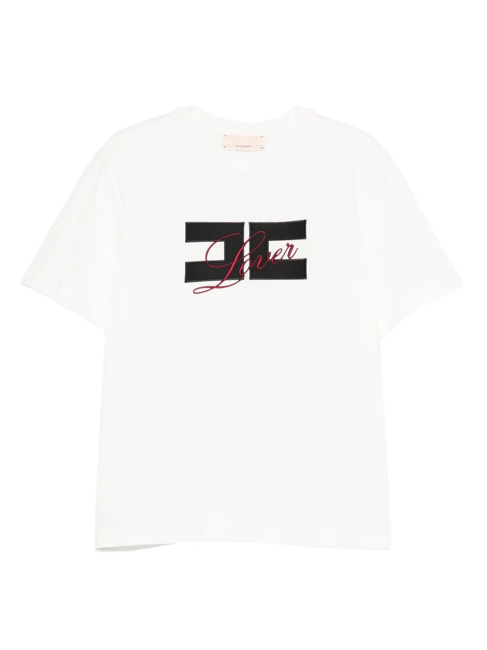 Elisabetta Franchi La Mia Bambina logo-embroidered T-shirt | White | Image 1