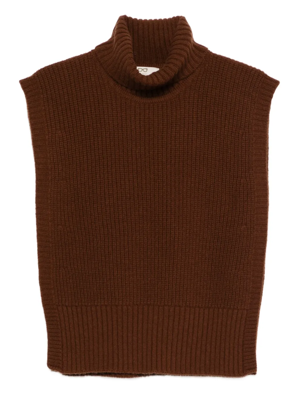 DAVANTINO turtleneck top | Brown | Image 1