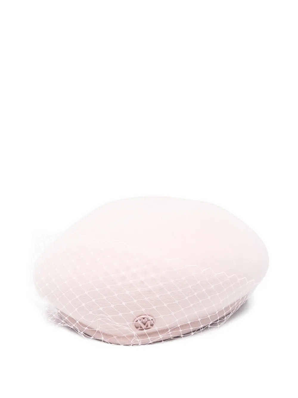 Maison Michel Bonnie Veil Beret Hat In Pink