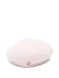 Maison Michel Bonnie veil beret hat - Pink
