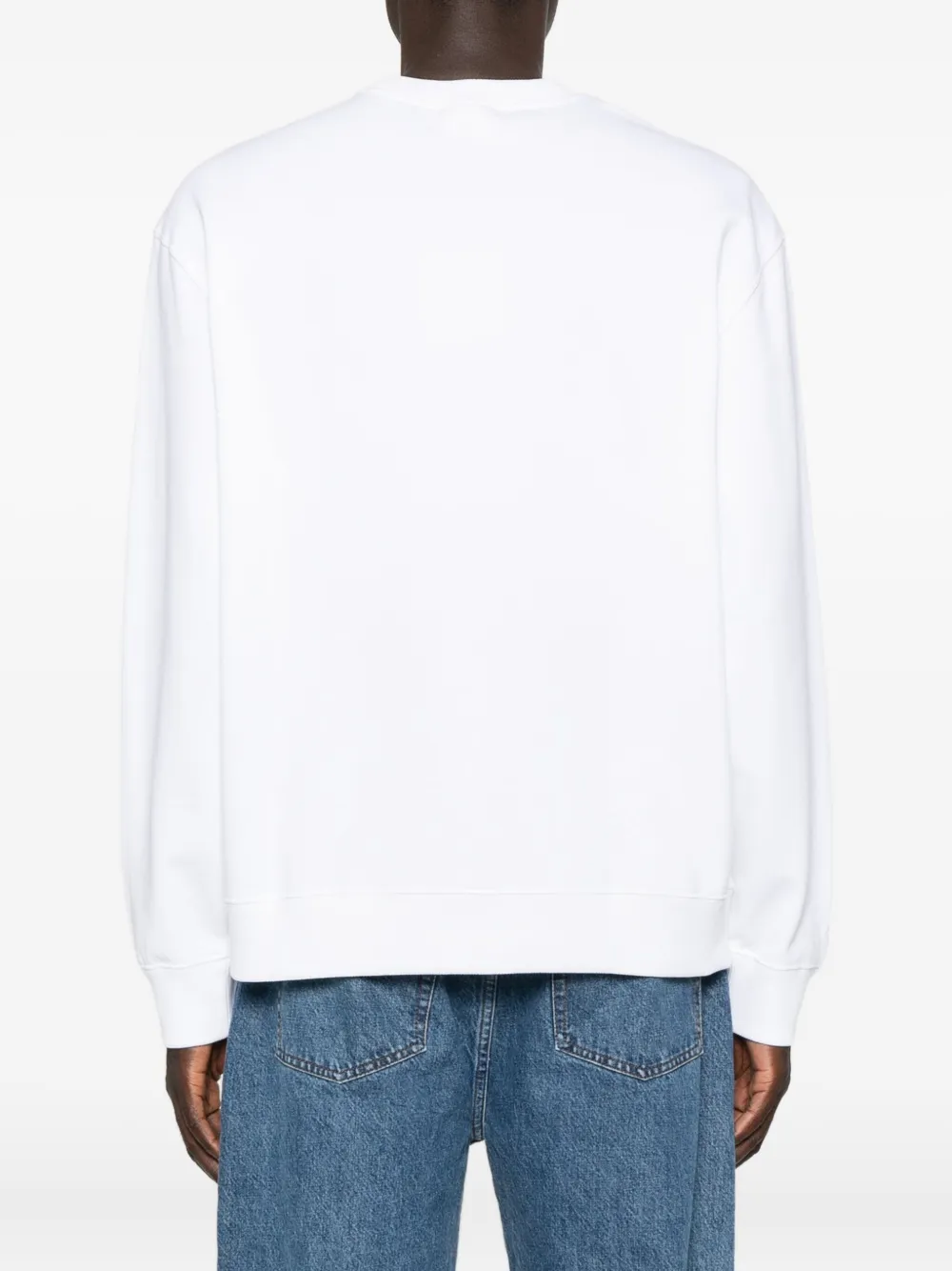 Calvin Klein Logo-print Sweatshirt In White