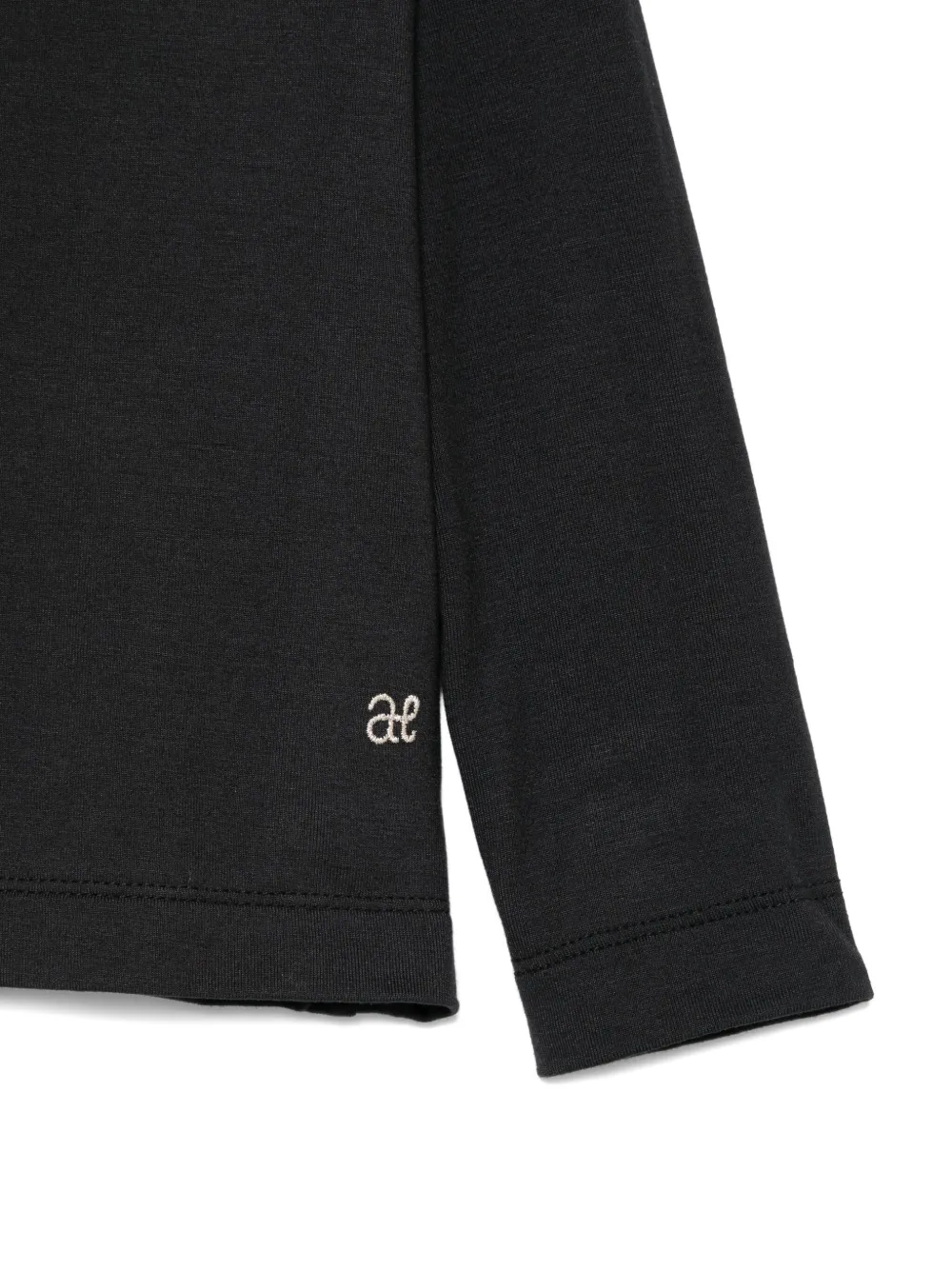 Abel & Lula Bow-detail Long-sleeve Top In Black