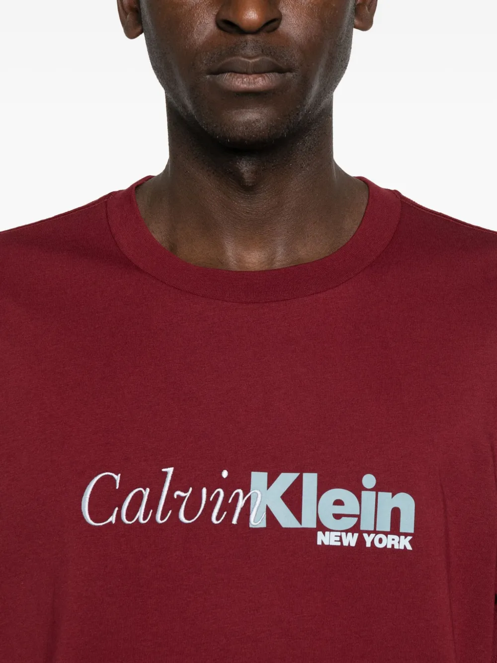 Calvin Klein T-shirt met logoprint Rood