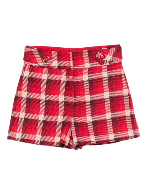 Abel & Lula checked buttoned shorts