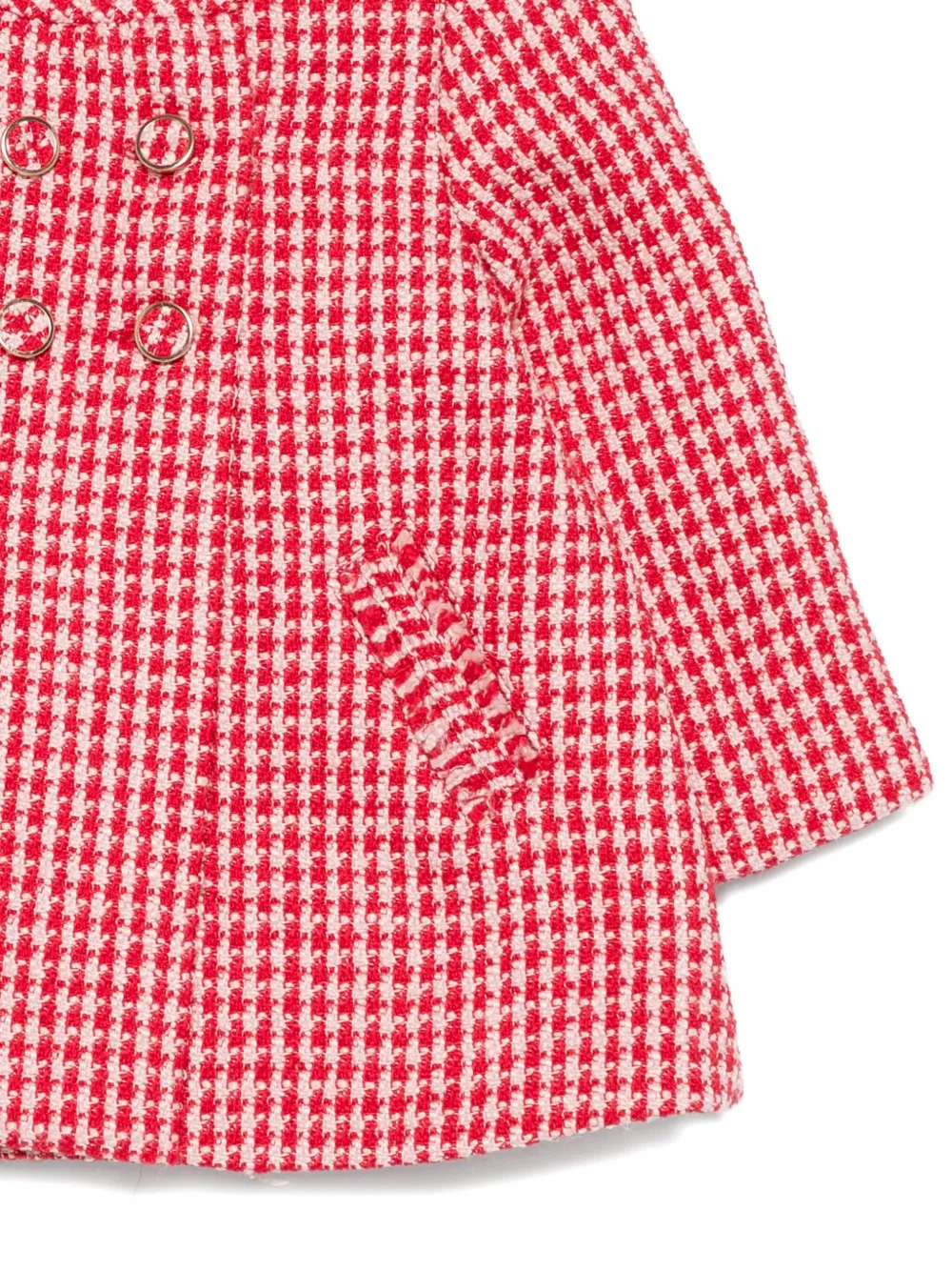 Abel & Lula Ginghan Check-pattern Jacket In Red