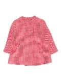 Abel & Lula ginghan check-pattern jacket - Red