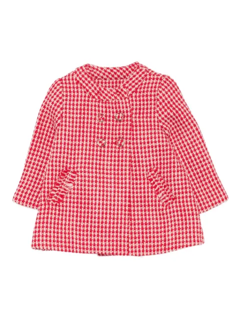 Abel & Lula ginghan check-pattern jacket