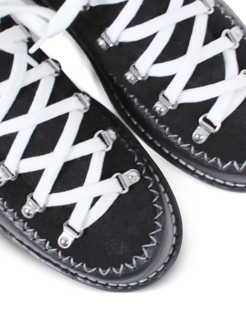 Fracap Indian lace-up low-top boots Black