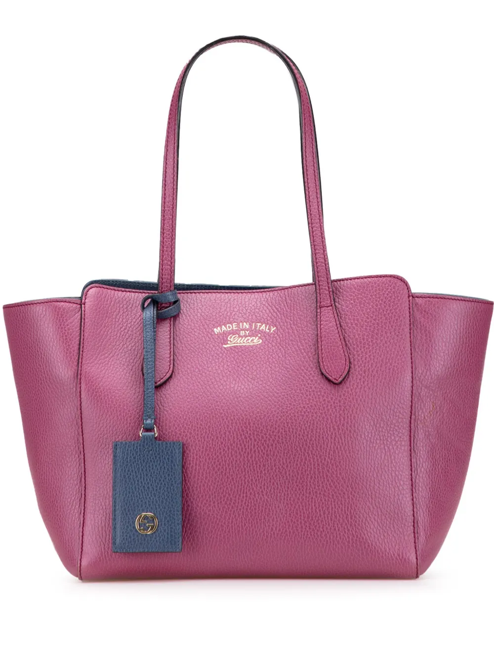Gucci Pre-Owned 2016-2025 ミディアム レザー スウィング トートバッグ - パープル Gucci Pre-Owned 2016-2025 ミディアム レザー スウィング トートバッグ - パープル