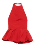 Magda Butrym halterneck peplum top - Red