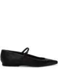 LouLou de Saison LEONE pony-effect leather mary jane flats - Black