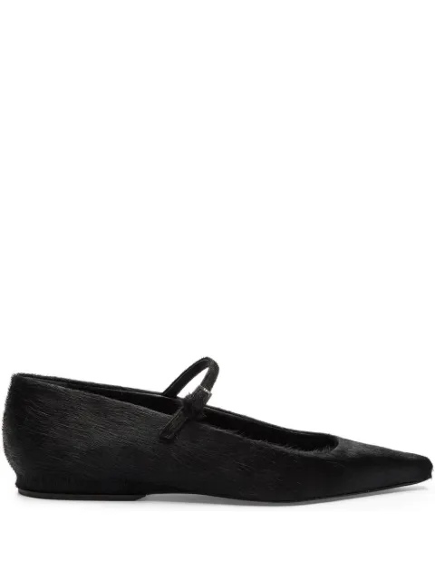LouLou de Saison LEONE pony-effect leather mary jane flats