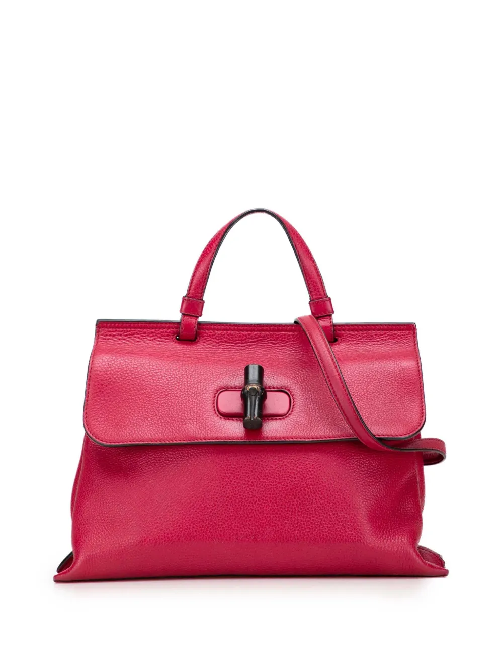 Gucci Pre-Owned 2000-2015 ミディアム レザー バンブー デイリー サッチェルバッグ - ピンク Gucci Pre-Owned 2000-2015 ミディアム レザー バンブー デイリー サッチェルバッグ - ピンク