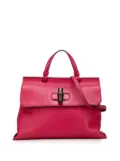 Gucci Pre-Owned 2000-2015 Medium Leather Bamboo Daily satchel - Pink