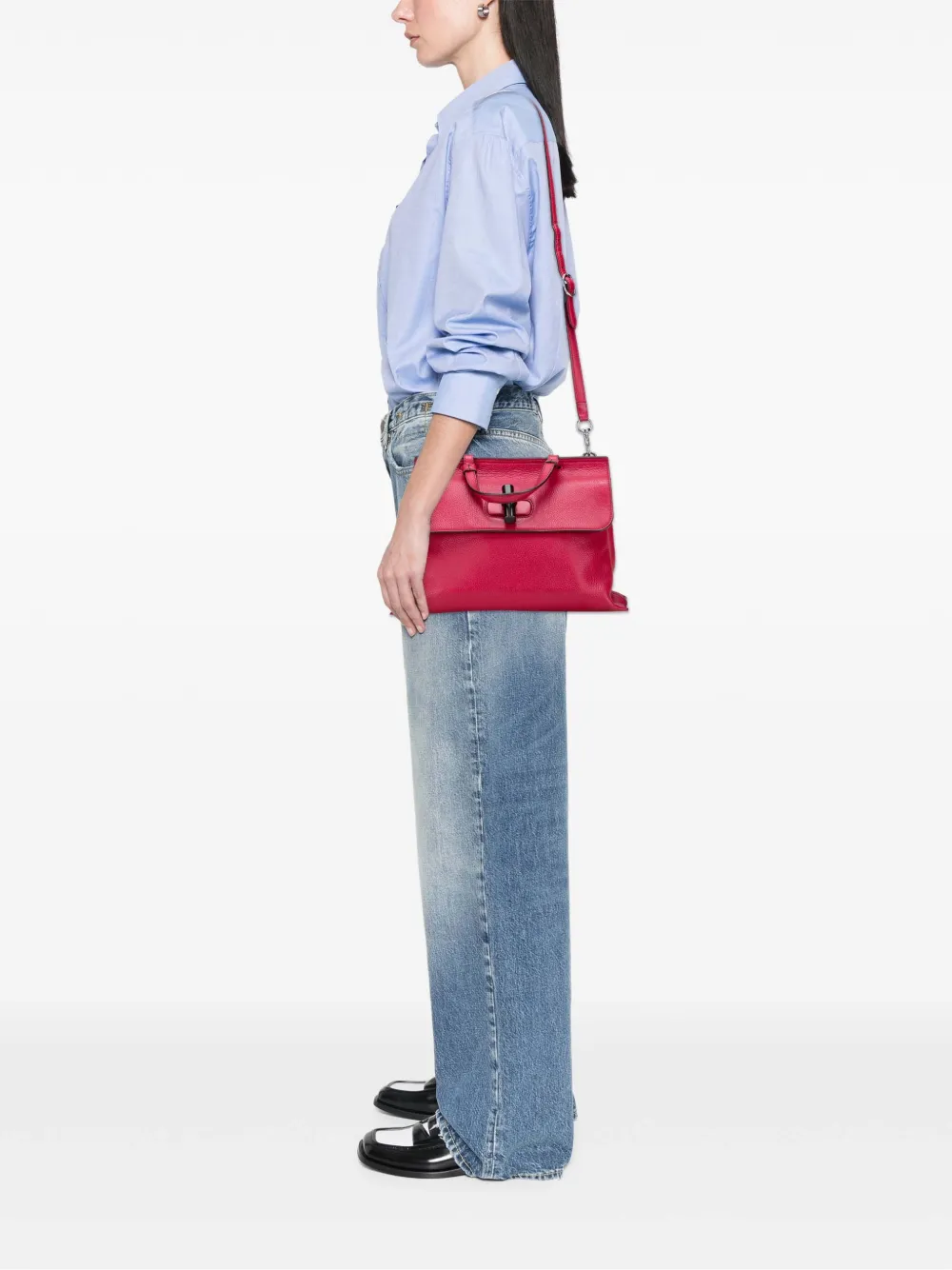 Gucci Pre-Owned 2000-2015 Medium Leather Bamboo Daily satchel | Pre-Owned | Image 2