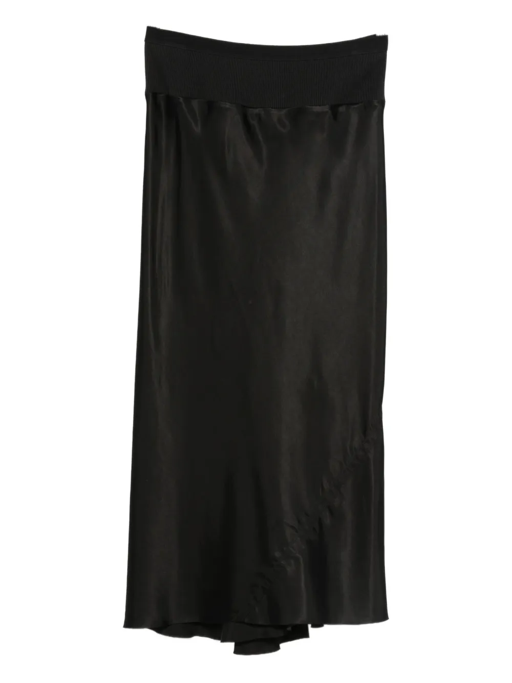Rick Owens elastic-waistband bias-cut skirt | Black | Image 1