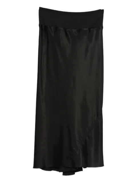 Rick Owens elastic-waistband bias-cut skirt