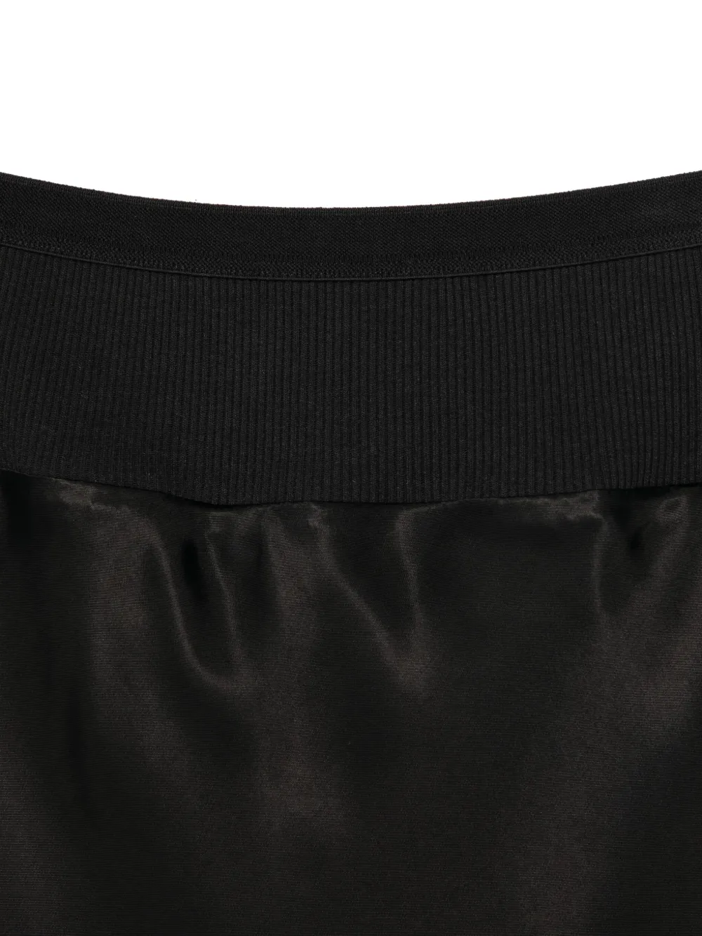 Rick Owens Rok met elastische tailleband en uitgesneden details Zwart