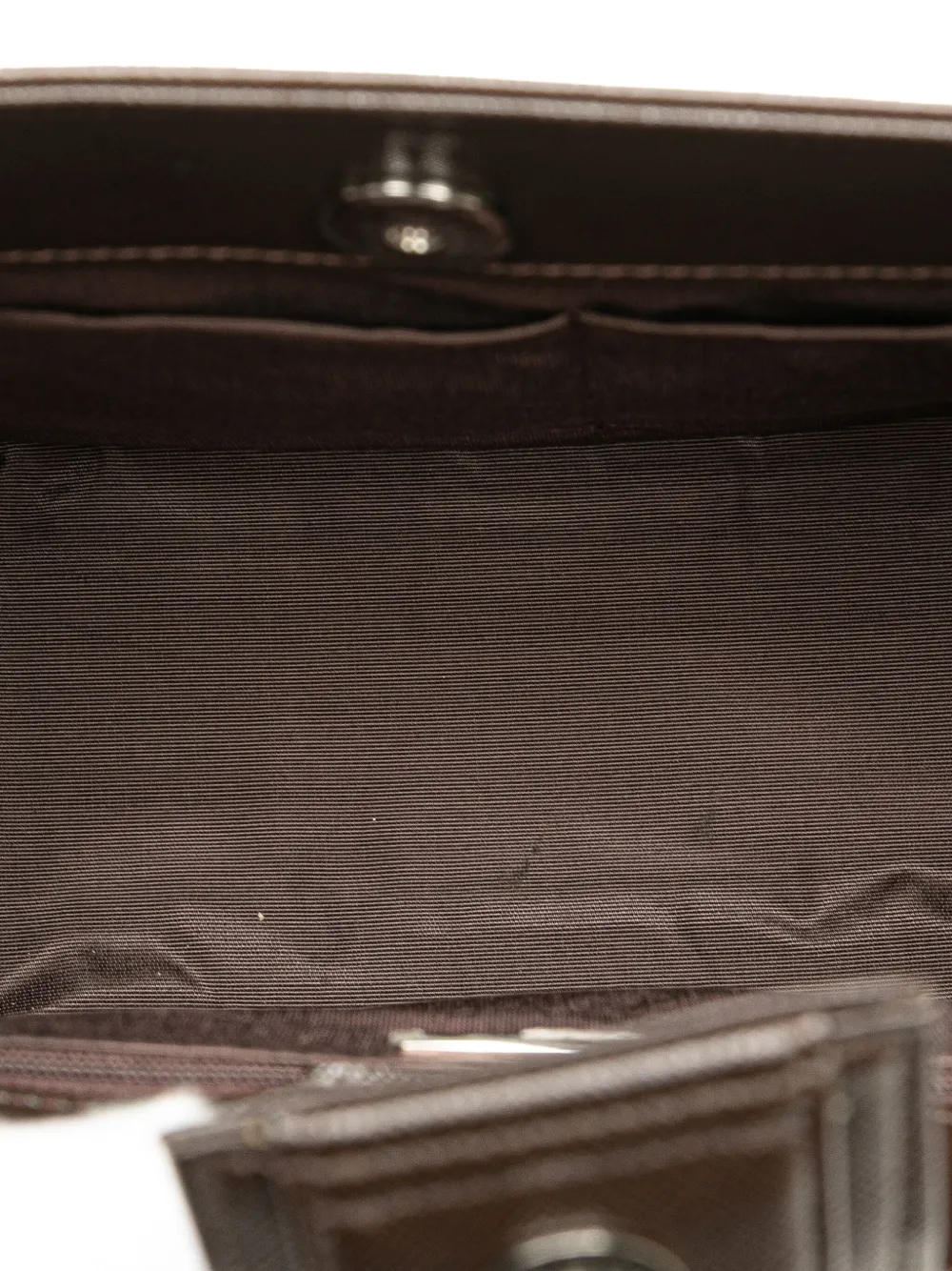 Pre-owned Burberry 2000-2017 House Check Canvas Handbag In Brown