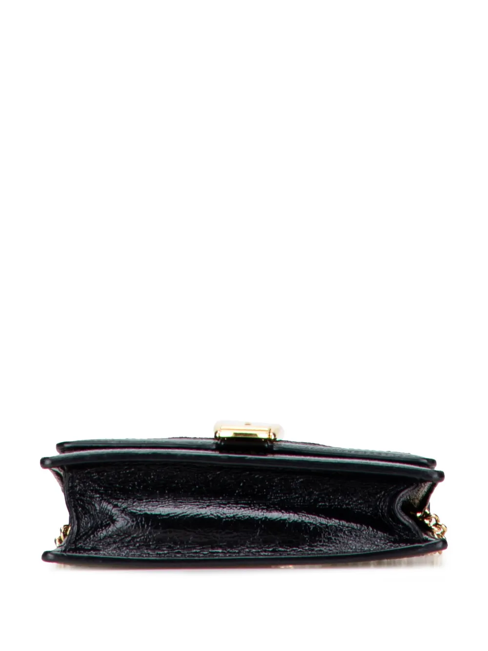Pre-owned Gucci 2016-2025 Mini Gg Velvet Sylvie Shoulder Bag In Black