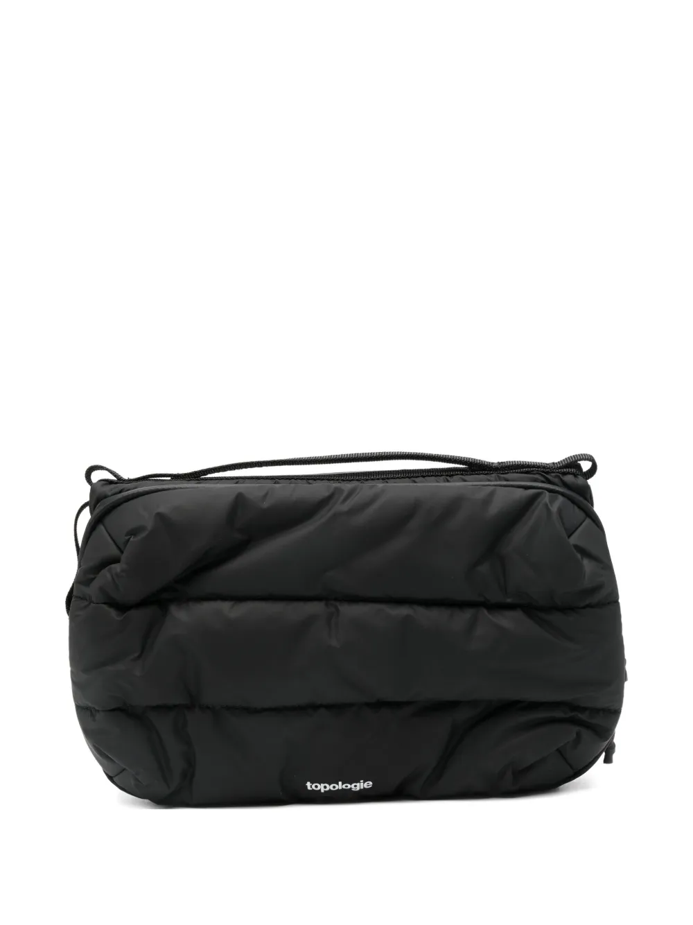 Topologie large Bottle Sacoche quilted clutch bag | Black | Image 1