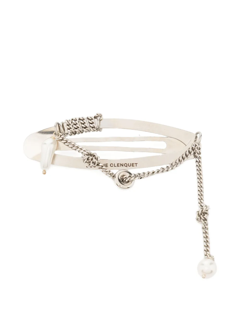Justine Clenquet Amber barrette | Silver | Image 1