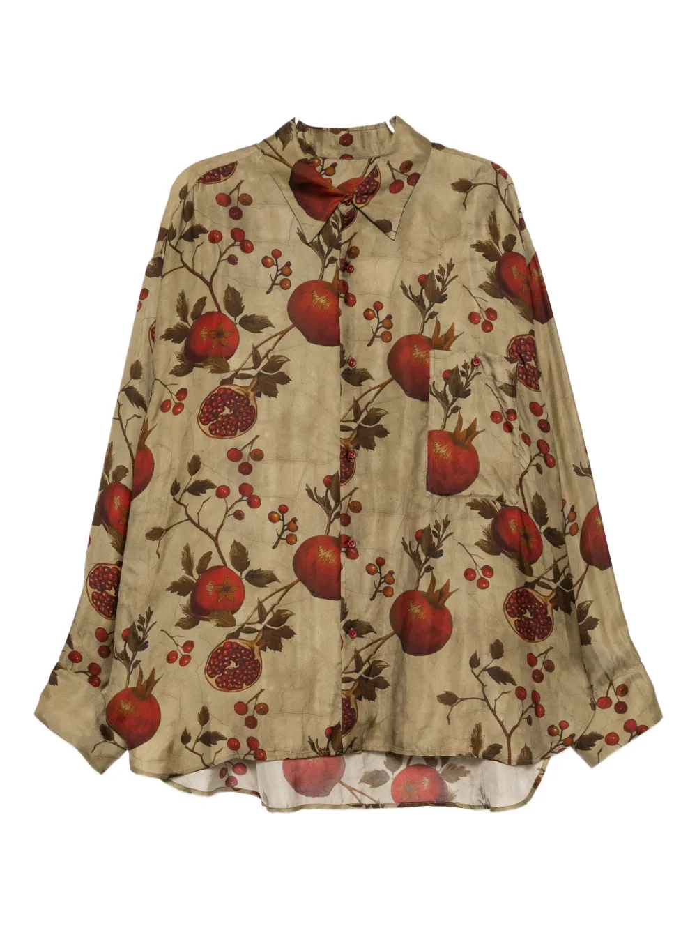 Uma Wang camisa estampada | verde | Image 1