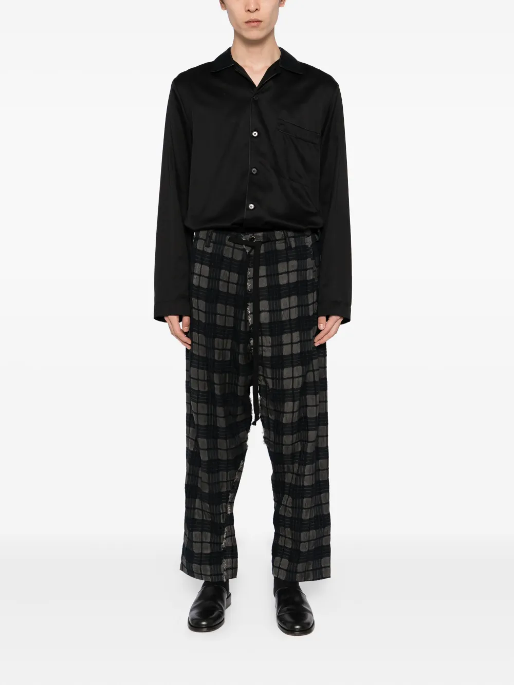Uma Wang Hose im Distressed-Look | Hosen mit tiefem Schritt | Image 2