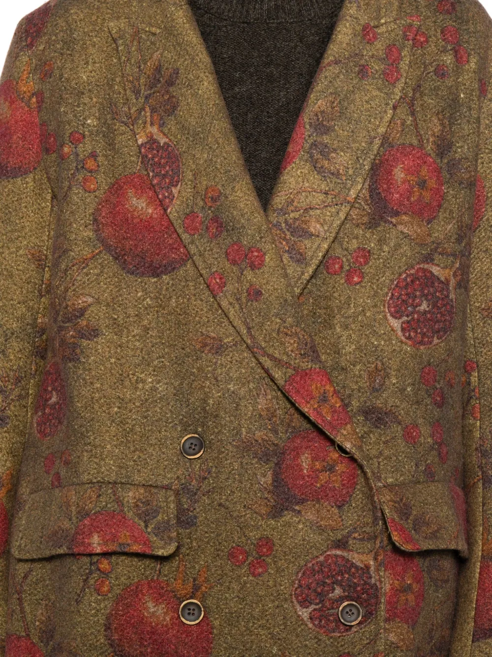 Uma Wang Jas met all-over print Bruin