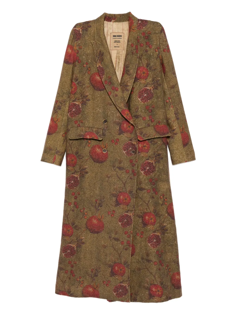 Uma Wang abrigo estampado | marrón | Image 1