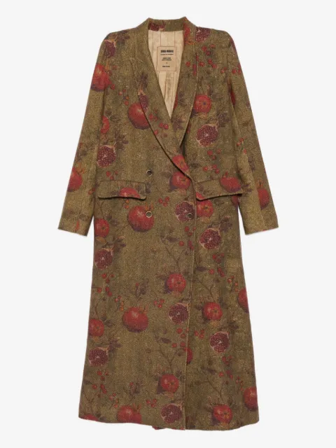 Uma Wang abrigo estampado