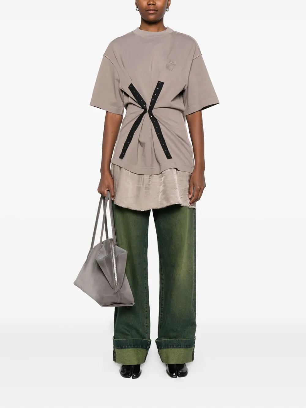 FEDERICO CINA panelled crew-neck T-shirt | T-Shirts & Jersey Shirts | Image 2