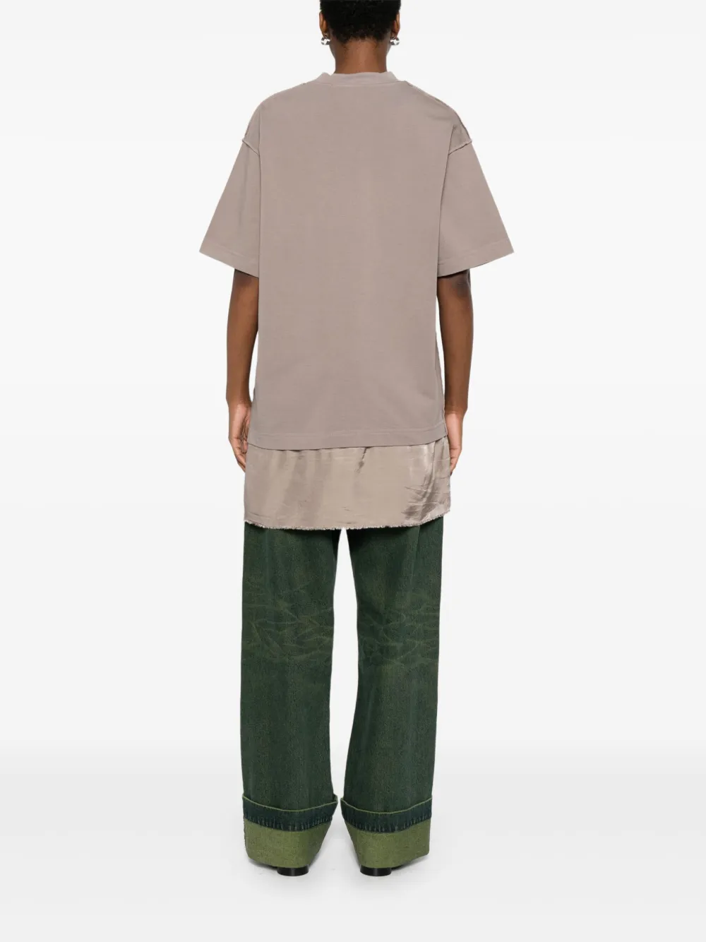 FEDERICO CINA T-shirt met ronde hals Bruin