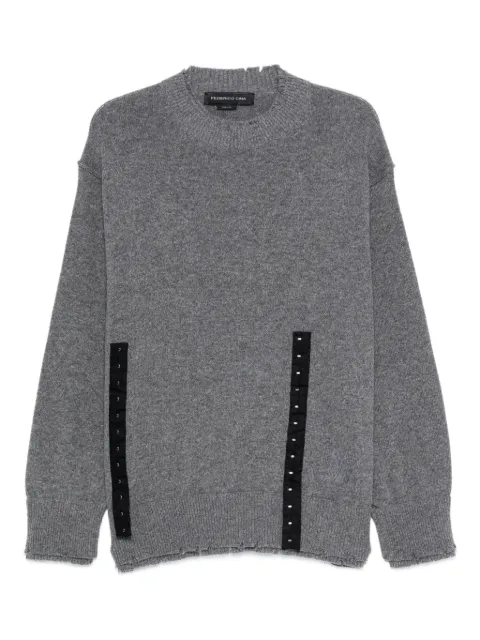 FEDERICO CINA raw-edge sweater 