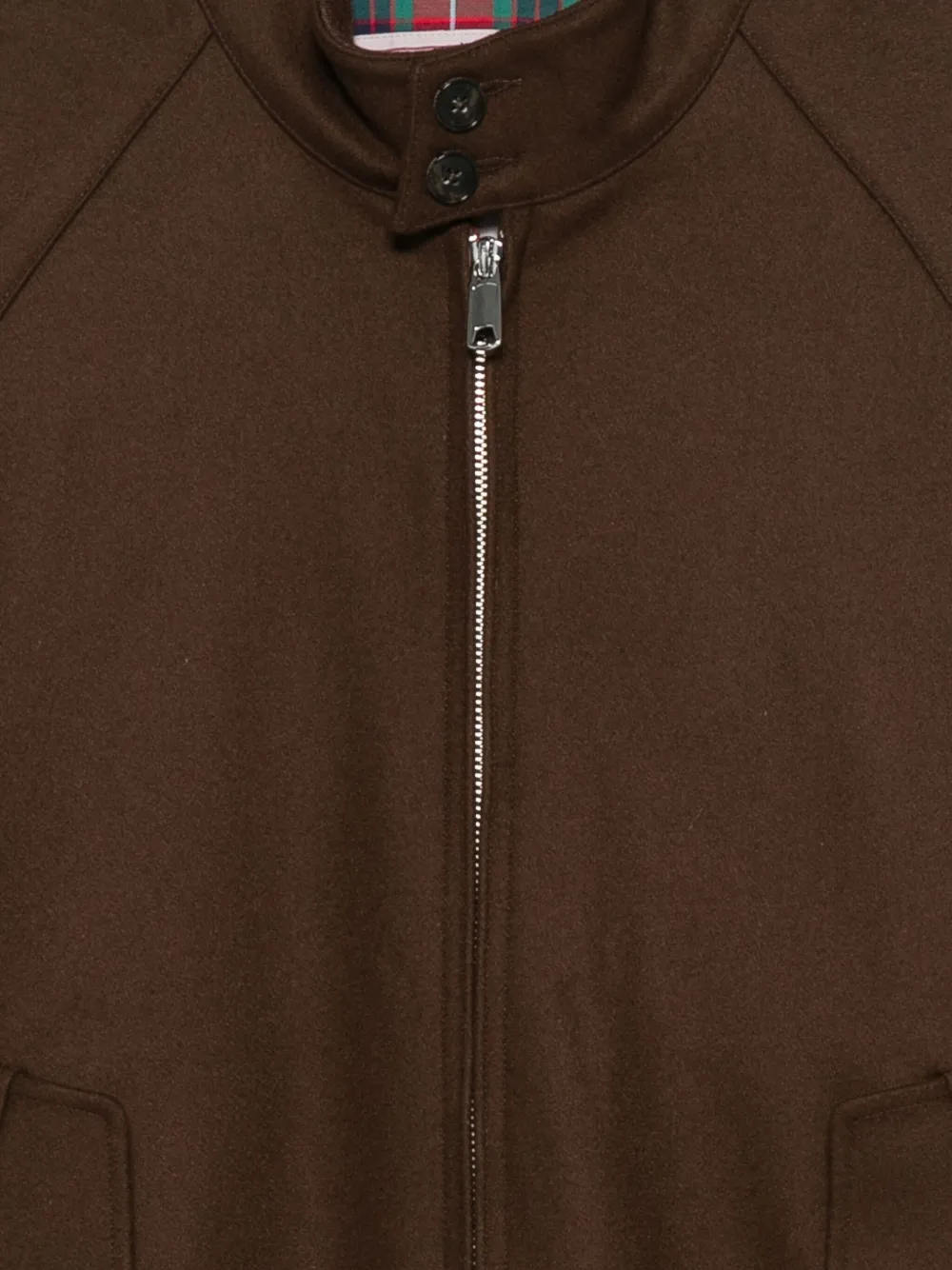 Baracuta Zip-up Bomber Jacket In Brown