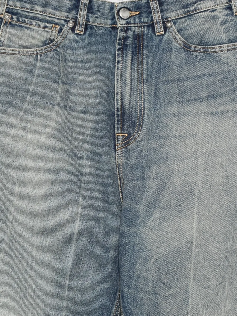 1989 Studio Faded Panelled Jeans In Blue