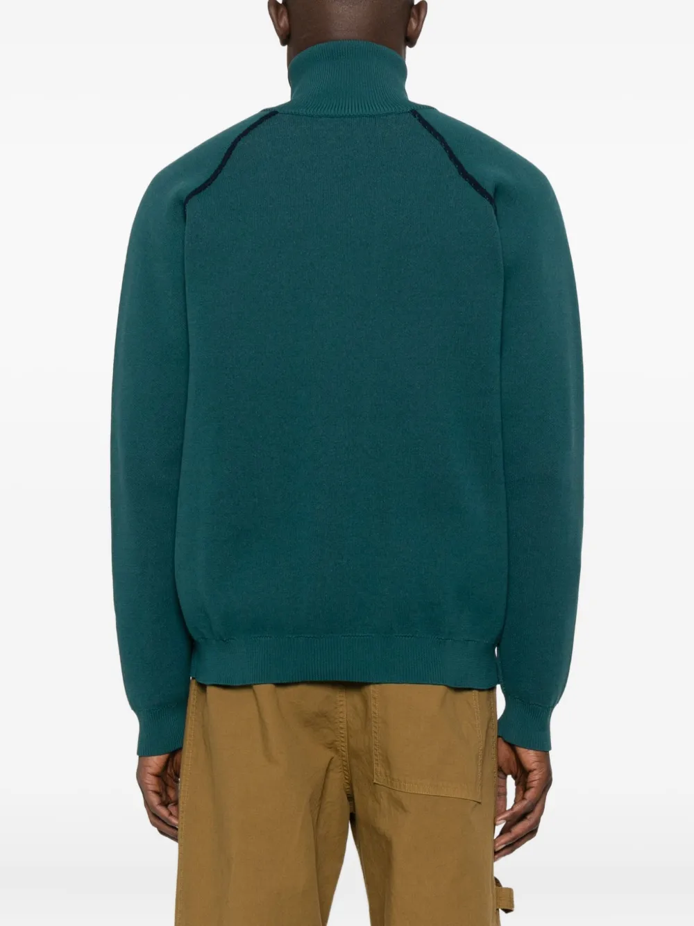 1989 Studio High-neck Zip-up Sweater In Green