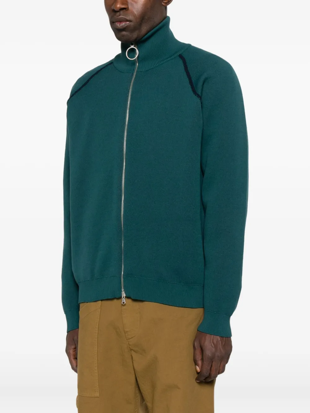 1989 Studio High-neck Zip-up Sweater In Green