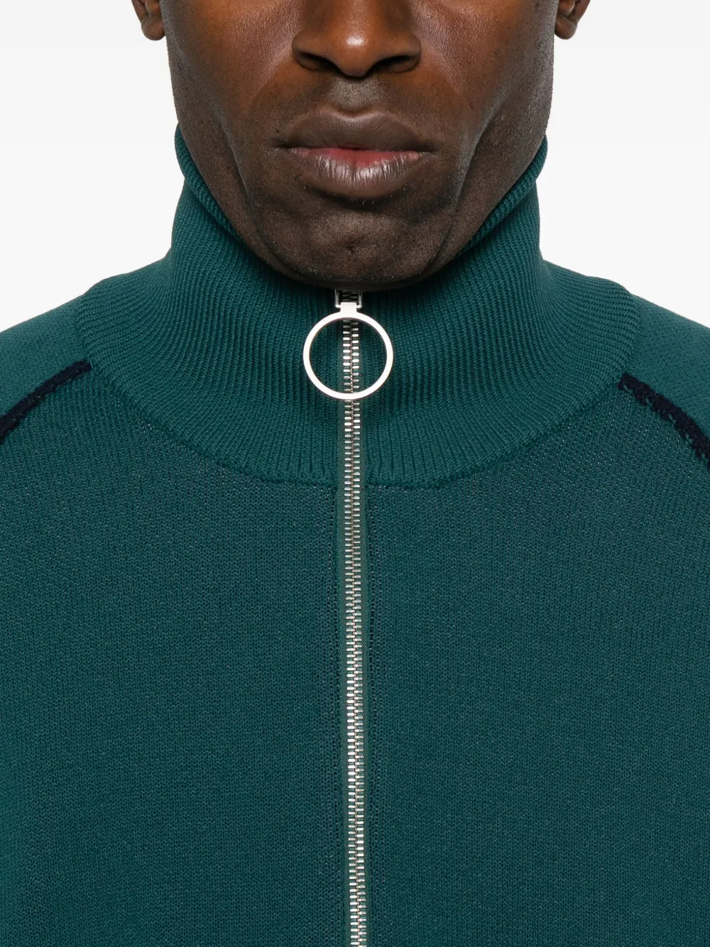 1989 Studio High-neck Zip-up Sweater In Green