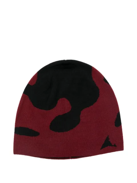ROA Magma abstract-print beanie hat