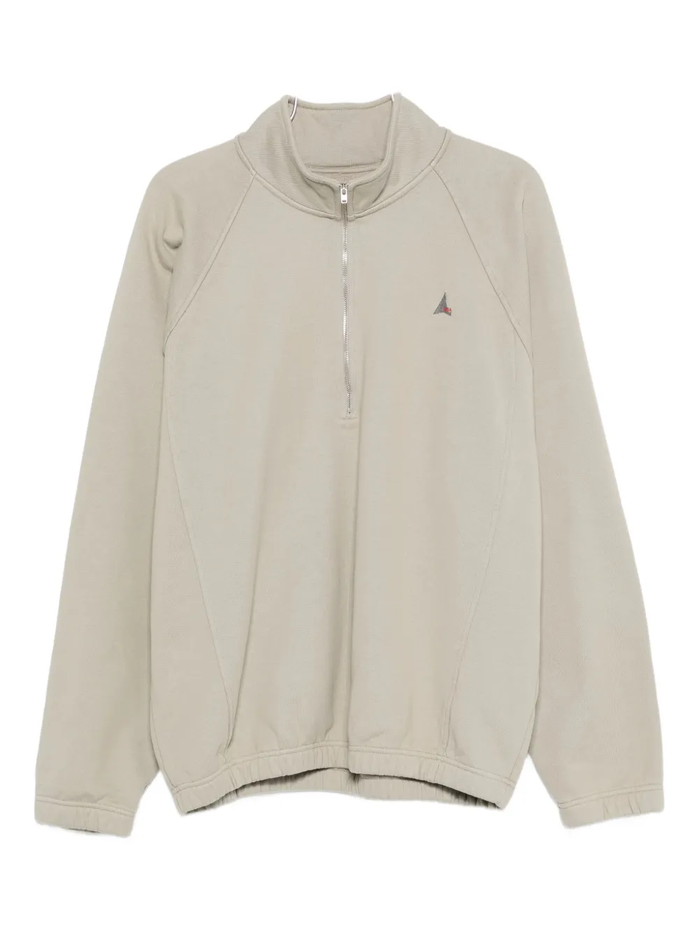 Roa Half-zip Embroidered Sweatshirt In Neutral