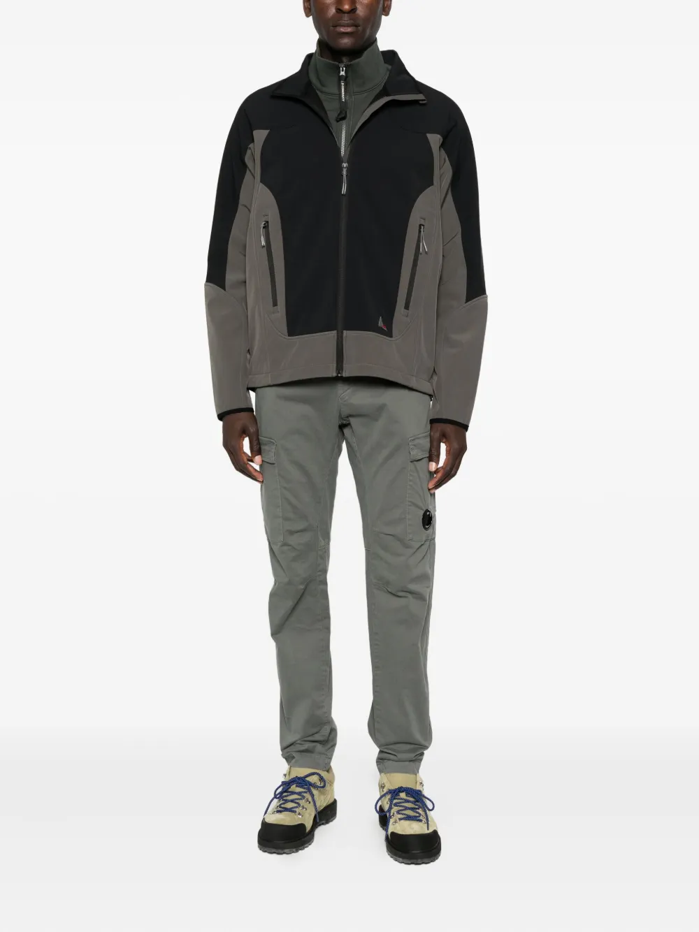 Roa Oke Two-tone Zip-up Jacket In Multi